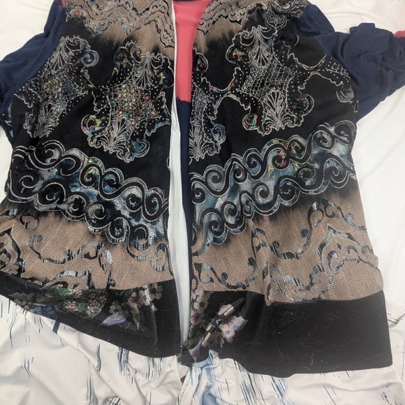 The Pyramid Collection Jacket Mixed Media Fabric And Colors 2XL - Picture 7 of 11